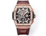 Hublot Mens Watch SPIRIT OF BIG BANG Gold Resin with diamond diameter 45mm Watch